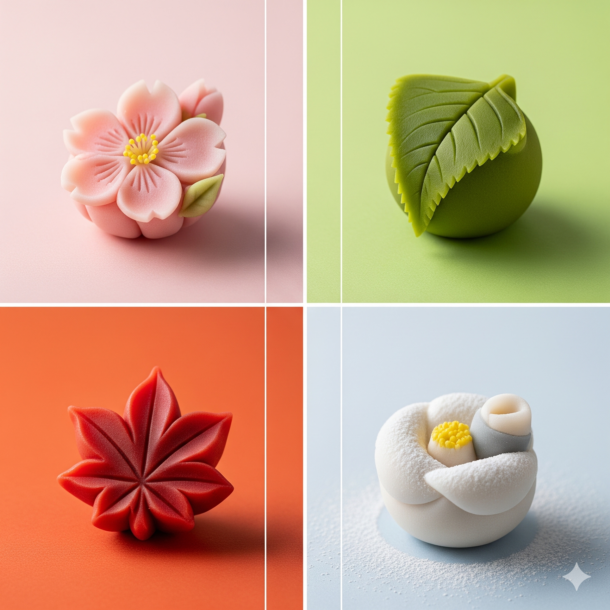 The Four Seasons of Wagashi: A Visual Guide to Seasonal Japanese Sweets